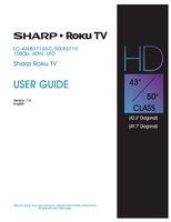 Sharp LC43LB371U LC43LB371UA LC43LB371UB TV Operating Manual