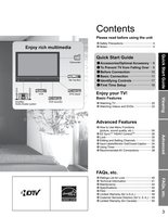 Panasonic TH42PE7U TV Operating Manual