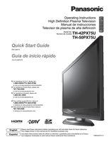 Panasonic TH42PX75OM TV Operating Manual