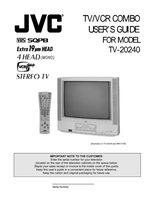 JVC TV20240OM TV Operating Manual