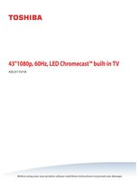 Toshiba 43L511U18 TV Operating Manual