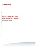 Toshiba 55L711U18 TV Operating Manual
