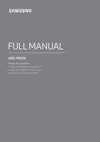 Samsung UBD-M8500/ZA UBDM8500 Blu-Ray & Home Theater System Operating Manual