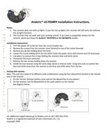 Download ANDERIC UC7058RY/7058YM-01 For Windward II Ceiling Fan Receiver documentation