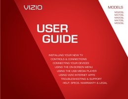 Vizio M370SR E500IA1 E551VA TV Operating Manual