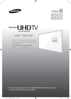 Samsung UN40JU6500FXZA UN40JU650D UN40JU650DFXZA TV Operating Manual