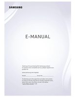 Samsung UN40MU6300FXZA UN43MU6300FXZA UN50MU6300FXZA TV Operating Manual