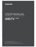 SAMSUNG UN50NU7100FOM TV Remote Control Operating Manual