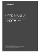 Samsung UN40NU7100 UN40NU7100FXZA UN40NU710D TV Remote Control Operating Manual