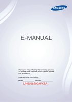 Samsung UN60J6200AFXZAOM TV Operating Manual