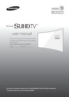 Samsung UN55JS9000FXZA UN65JS9000FXZA TV Operating Manual