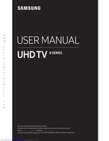 Samsung UN49NU8000 UN49NU8000FXZA UN49NU800D TV Operating Manual