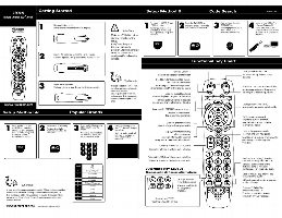 Universal-Electronics URC2020B0OM Universal Remote Control Operating Manual