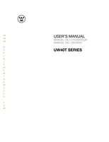 Westinghouse UW40T3PWOM Operating Manuals