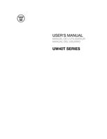 Westinghouse UW40T3PW TV Operating Manual