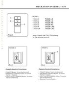 Download Hampton Bay TX028C-S Ceiling Fan Remote Control documentation