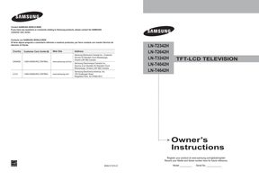 Samsung BN5900598AOM TV Operating Manual