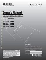 TOSHIBA 46SL417UOM Operating Manuals