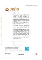 Vizio V032L TV Operating Manual