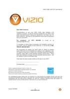 Vizio V037LHDTV10A TV Operating Manual