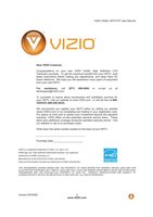 Vizio V037LHDTV10A TV Operating Manual