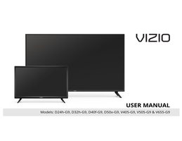 Vizio D24hG9 D50XG9 TV Operating Manual