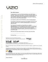 Vizio VHT510 Universal Remote Control Operating Manual
