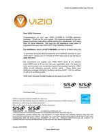 Vizio VL420M VL470M TV Operating Manual