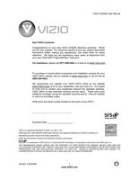 Vizio VO32OE TV Operating Manual