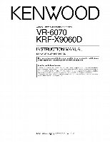 Kenwood KRFX9060D VR6070 Audio System Operating Manual