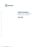 Westinghouse VR3225OM Operating Manuals