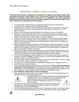 Vizio VSB210WS Sound Bar System Operating Manual