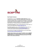 Sceptre X322BV X322BVFHDR TV Operating Manual