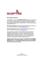 Sceptre X322BV-HD TV Operating Manual