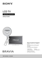 Sony XBR65X900C TV Operating Manual