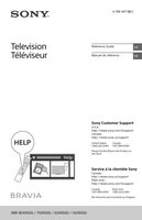 Sony XBR65X950GOM TV Operating Manual