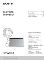 Sony 010505HIOM TV Operating Manual