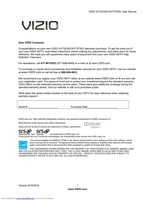 Vizio XVT373SV TV Operating Manual