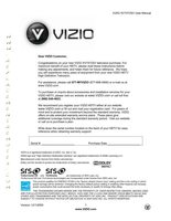 Vizio XVT472SV TV Operating Manual