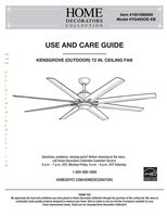 Home Decorators Collection YG493OD Kensgrove 72 in Ceiling Fan Ceiling Fan Operating Manual