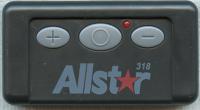Allstar 110995 Quickcode 3 button 318mhz Garage Door Opener Remote Control