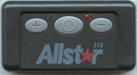 Allstar 110995 Quickcode 3 button 318mhz Garage Door Opener Remote Control