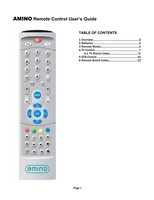 Amino STB1 Cable Box Operating Manual