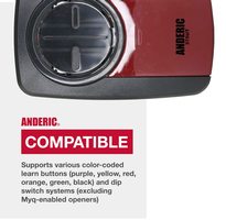 Anderic 375UT Universal 2-Button for LiftMaster Chamberlain Genie Craftsman Linear Wayne Dalton Garage Door Opener Remote Control
