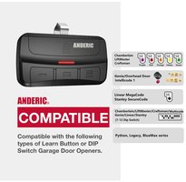 Anderic 375UT Universal 3-Button for LiftMaster Chamberlain Genie Craftsman Linear Wayne Dalton Garage Door Opener Remote Control