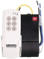 Anderic 63T-AC83T-KIT Universal 3-Speed with Timer for LED Ceiling Fan Remote Control Kit