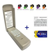 Anderic 877MAX Keypad for Purple Yellow Green Red Orange Learning Button Garage Door Opener Remote Control