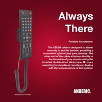 Anderic Universal Remote Control Security Cable