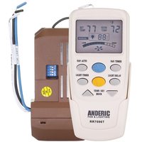 Anderic RR7096T Thermostatic Universal 3 Speed with Receiver Ceiling Fan Remote Control Kit