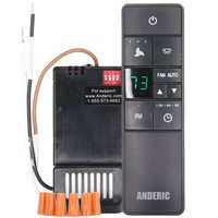 Anderic HD3 Thermostatic Conversion Kit Universal 3 Speed with Receiver Ceiling Fan Remote Control Kit